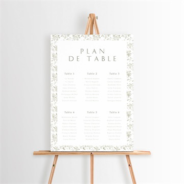 Plan de table mariage fleuri