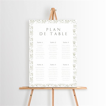 Plan de table mariage fleuri