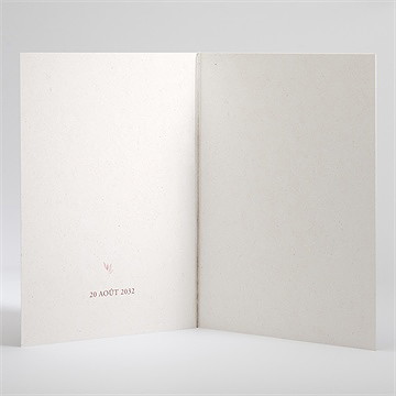 Livret de messe mariage poésie boheme - Intérieur du livret