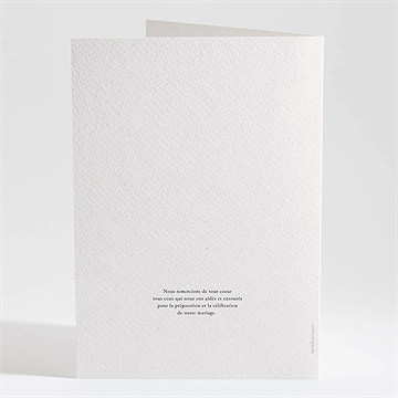 Livret de messe mariage poésie boheme - Dos du livret