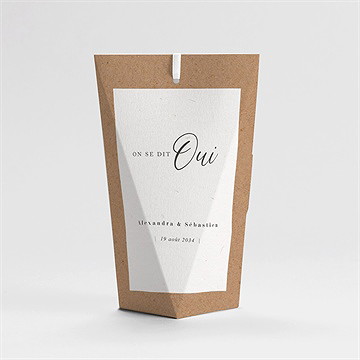 Boîte de dragées mariage notre absolu étui - Dos de la boîte