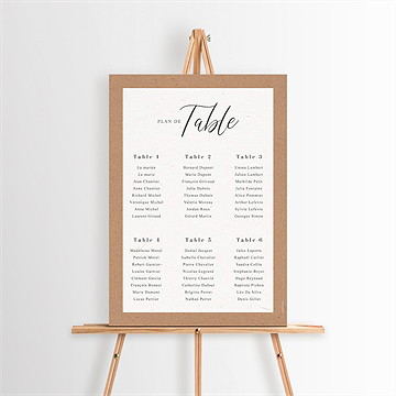 Plan de table mariage notre absolu