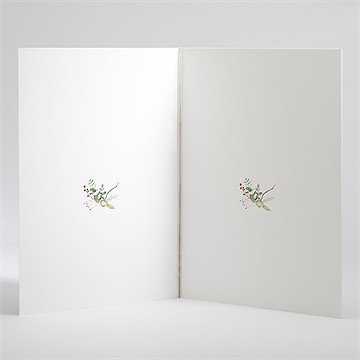 Livret de messe mariage thème noël - Intérieur du livret