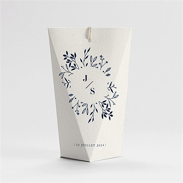 Boîte de dragées mariage notre idylle étui - Dos de la boîte