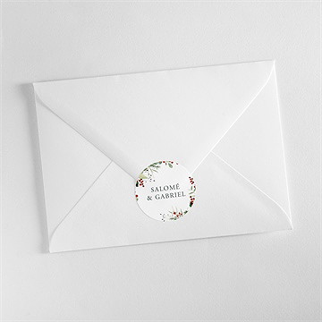 Sticker mariage thème noël - Mise en situation