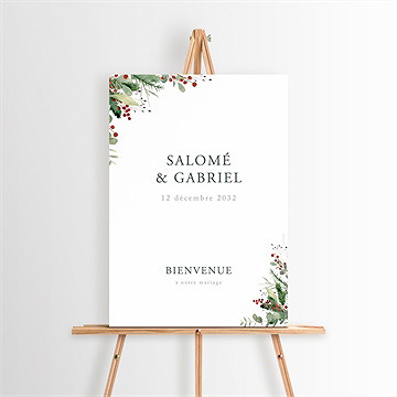 Panneau bienvenue thème noël - Mise en situation