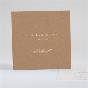 Carte dorure - carré