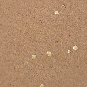 Faire-part mariage capsule champetre constellé - Marquage à chaud OR