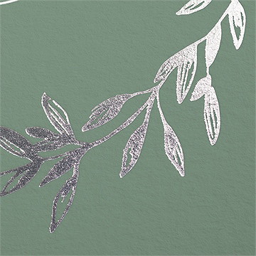 Faire-part mariage tout pour toi couronne - Marquage à chaud ARGENT