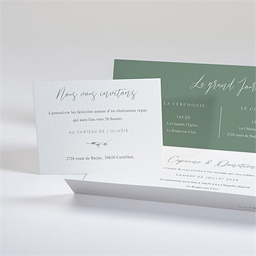 Faire-part mariage tout pour toi pochette - Intérieur du faire-part