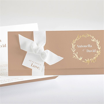 Faire-part mariage engagés pochette
