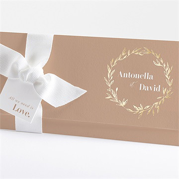 Faire-part mariage engagés pochette - Détail du faire-part