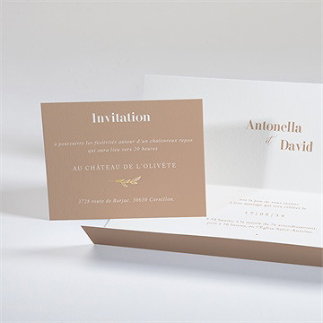 Faire-part mariage engagés pochette - Intérieur du faire-part