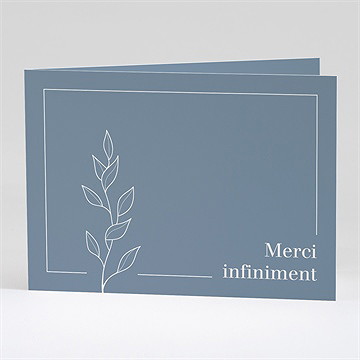 Remerciement décès le minimaliste plié