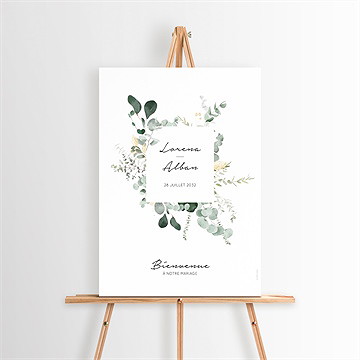 Panneau bienvenue pastel - Mise en situation