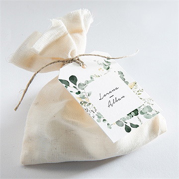 Etiquette mariage pastel - Mise en situation