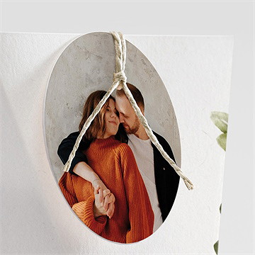 Boîte de dragées mariage en rouge et blanc étui - Détail de la boîte