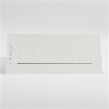 Marque-place mariage fleurs d'hiver - Dos du marque-place