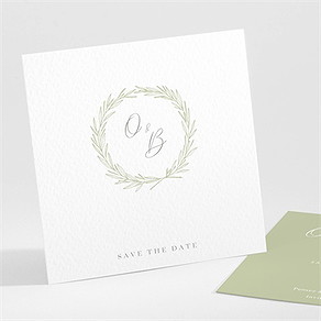 Save the Date mariage tendre elegance