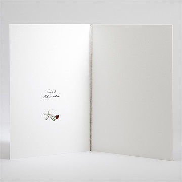 Livret de messe mariage en hiver - Intérieur du livret