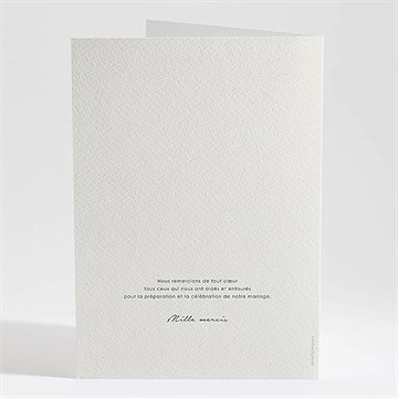 Livret de messe mariage en hiver - Dos du livret