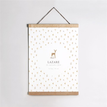Affiche naissance biche