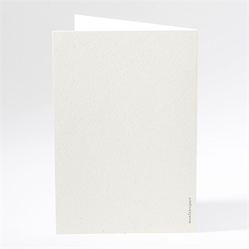 Menu mariage en hiver - Dos du menu