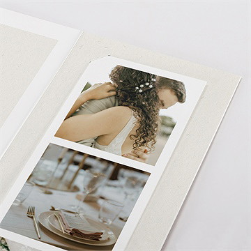 Remerciement mariage en hiver - Détail du faire-part