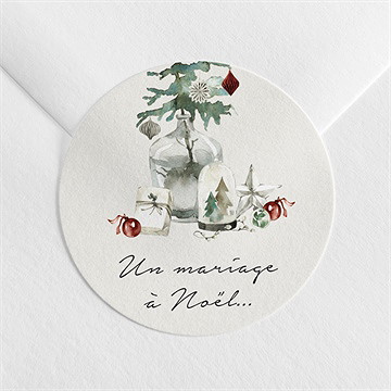 Sticker mariage en hiver