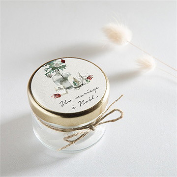 Sticker mariage en hiver - Mise en situation