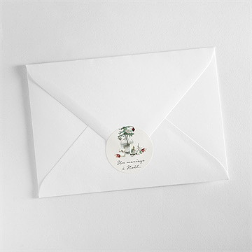 Sticker mariage en hiver - Mise en situation