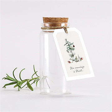 Mignonette mariage en hiver étiquette