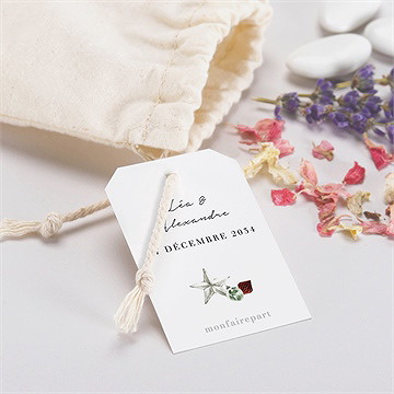 Pochon mariage  en hiver - Mise en situation