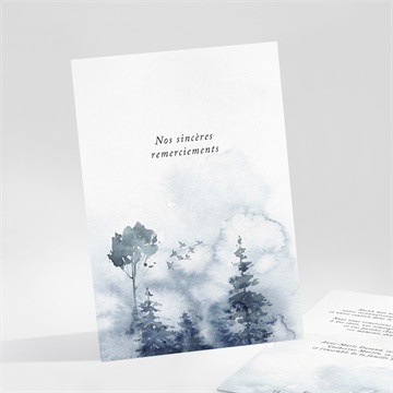 Remerciement décès brume lumineuse