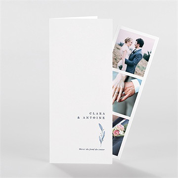 Remerciement mariage pureté photomaton