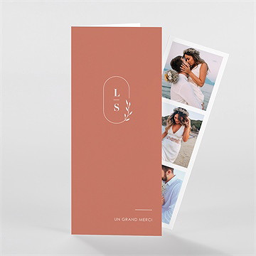 Remerciement mariage beauté classique photomaton