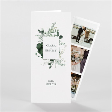 Remerciement mariage tendre murmure photomaton