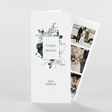 Remerciement mariage tendre murmure photomaton