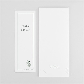 Remerciement mariage tendre murmure photomaton - Dos du faire-part