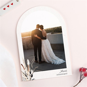 Remerciement mariage pampa arche