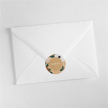 Sticker naissance fleurs vintage - Mise en situation