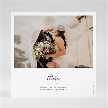 Remerciement mariage orchidées carré - Dos du remerciement