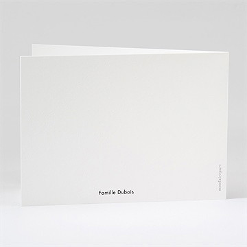 Remerciement décès a tout jamais plié - Dos du remerciement