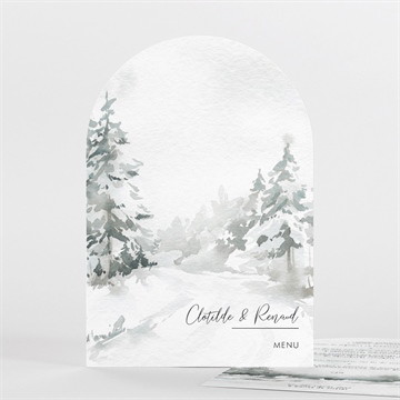 Menu mariage montagnes