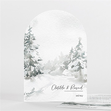 Menu mariage montagnes