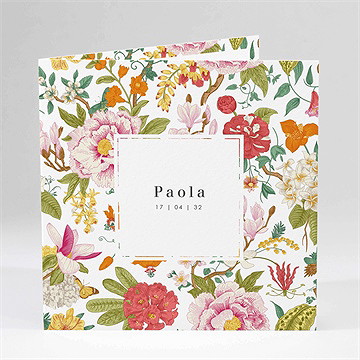 Faire-part naissance coloré