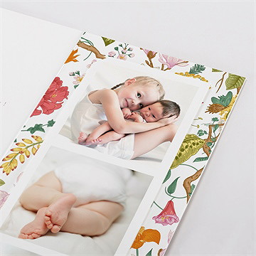 Remerciement naissance coloré - Détail du remerciement