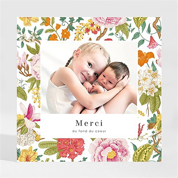 Remerciement naissance coloré magnet