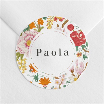 Sticker naissance coloré