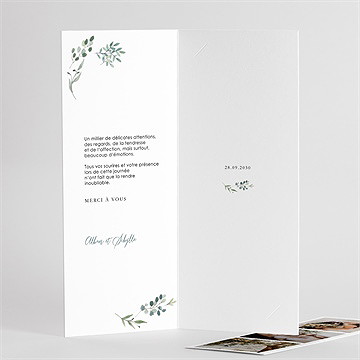 Remerciement mariage bouquet provençal photomaton - Détail de l'intérieur